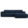 ! Micadoni Home rohová pohovka z textílie buklé Molino Tmavo modrá