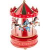 Hrací kolotoč s koníkmi, 18 cm, červená Hrací kolotoč s koníkmi, 18 cm, červená