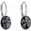 Evolution Group Blyštivé oválné náušnice s krystaly Swarovski 31276.3 graphite Evolution Group Blyštivé oválné náušnice s krystaly Swarovski 31276.3 graphite