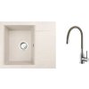Granitový drez s batériou ALVEUS GEM 20 Beige 55 590x500 mm + batéria Mintas SETA23195 Granitový drez s batériou ALVEUS GEM 20 Beige 55 590x500 mm + batéria Mintas SETA23195