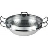Panvica WOK nerezová so sklenenou pokrievkou - O 36 cm - Nanjing - Fissler Panvica WOK nerezová so sklenenou pokrievkou - O 36 cm - Nanjing - Fissler