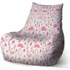 Sablio Sedací vak Bean Ružové dinosaury - 60 x 70 x 70 cm Sablio Sedací vak Bean Ružové dinosaury - 60 x 70 x 70 cm