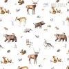Bavlnený popelín so zvieratkami, digitálna tlač 1 m Bavlnený popelín so zvieratkami, digitálna tlač 1 m