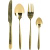 Excellent Houseware Sada príborov nerez 24 ks ZLATÁ