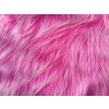 Umelá kožušina, fuchsie melír, 90 mm vlas metráž: min. 0,2 bm Umelá kožušina, fuchsie melír, 90 mm vlas metráž: min. 0,2 bm