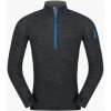 Zajo Triko Bergen Merino Zip Top LS Black