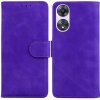Peňaženkové kožené puzdro Pure Color na Oppo A58 5G - Fialová Peňaženkové kožené puzdro Pure Color na Oppo A58 5G - Fialová