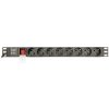 Gembird PDU 8 schucko, C14, 1U, 10 A, 3m Gembird PDU 8 schucko, C14, 1U, 10 A, 3m
