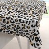 Biante Bavlnený štvorcový obrus Sandra SA-409 Leopardí vzor na bielom 40x40 cm Biante Bavlnený štvorcový obrus Sandra SA-409 Leopardí vzor na bielom 40x40 cm