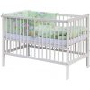 Scarlett Detská postieľka s kompletnou výbavou 120 x 60 cm, mráčik zelená Scarlett Detská postieľka s kompletnou výbavou 120 x 60 cm, mráčik zelená