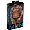 Svenjoyment Neoprene Harness & Jock with Cuffs 2180464 Black-Aqua Svenjoyment Neoprene Harness & Jock with Cuffs 2180464 Black-Aqua