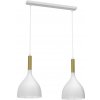 Luminex | Luster na lanku NOAK 2xE27/15W/230V biela/zlatá | LU3956 Luminex | Luster na lanku NOAK 2xE27/15W/230V biela/zlatá | LU3956