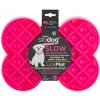 LickiMat SloDog Small lízací zpomalovací miska kost růžová LickiMat SloDog Small lízací zpomalovací miska kost růžová