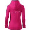 Dráha letu včely - srdce - Mikina dámska trendy zipper s kapucňou - L ( Purpurová ) Dráha letu včely - srdce - Mikina dámska trendy zipper s kapucňou - L ( Purpurová )