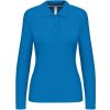 Kariban | K244, Dámske piqué polo s dlhým rukávom, modrá Tropical, XXL Kariban | K244, Dámske piqué polo s dlhým rukávom, modrá Tropical, XXL