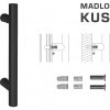 FT - MADLO kód K00 Ø 25 mm SP ks Rozteč madla: 1300 mm, Dĺžka: 1600 mm, Rozmer profilu madla: Ø 25 mm CIM - čierna matná (FNO) FT - MADLO kód K00 Ø 25 mm SP ks Rozteč madla: 1300 mm, Dĺžka: 1600 mm, Rozmer profilu madla: Ø 25 mm CIM - čierna matná (FNO)