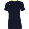 Detské tričko Mizuno Core Short Sleeve Tee Jr Navy/Yellow Fluo 128 cm Detské tričko Mizuno Core Short Sleeve Tee Jr Navy/Yellow Fluo 128 cm