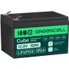 Baterie Green Cell CUBE LiFePO4 LFPGC12V12AH LiFePO4 Baterie 12V, 12,8V 12Ah, 153,6Wh IP54 Baterie Green Cell CUBE LiFePO4 LFPGC12V12AH LiFePO4 Baterie 12V, 12,8V 12Ah, 153,6Wh IP54