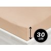 Jersey napínacie prestieradlo na vysoký matrac JR-033 Béžové 200 x 200 - výška 30 cm Jersey napínacie prestieradlo na vysoký matrac JR-033 Béžové 200 x 200 - výška 30 cm