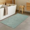 Kožušinový kúpeľňový koberec Waves - šalviovozelený Rozmer koberca: 67x110cm Kožušinový kúpeľňový koberec Waves - šalviovozelený Rozmer koberca: 67x110cm