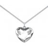 Silvego Strieborný náhrdelník so Swarovski® Crystals srdce číre VSW062N Silvego Strieborný náhrdelník so Swarovski® Crystals srdce číre VSW062N