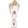 Keramický anjel „Ďakujem, že si“ 15 cm Keramický anjel „Ďakujem, že si“ 15 cm