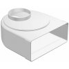 Prechodové koleno z okrúhleho Ø150mm na hranaté 220/90mm, 90° Prechodové koleno z okrúhleho Ø150mm na hranaté 220/90mm, 90°