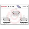 BREMBO Sada brzdových platničiek kotúčovej brzdy P30039 BREMBO Sada brzdových platničiek kotúčovej brzdy P30039