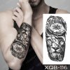 REBELULU Vodeodolné dočasné tetovačky pre ženy Fejkové tetovanie Dočasné tetovanie Lion Hodiny Kompas Tattoo Sticker Waterproof Tattoo Body Art Arm Fake Tattoo Men Women REBELULU Vodeodolné dočasné tetovačky pre ženy Fejkové tetovanie Dočasné tetovanie Lion Hodiny Kompas Tattoo Sticker Waterproof Tattoo Body Art Arm Fake Tattoo Men Women