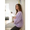 Tehotenská a dojčiaca oversized mikina Milk It Easy Lila