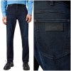 Wrangler GREENSBORO Modré čierne rovné tmavomodré džínsové nohavice W34 L30 Wrangler GREENSBORO Modré čierne rovné tmavomodré džínsové nohavice W34 L30