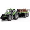 Alltoys Traktor na setrvačník s valníkem a se dřevem zelený Alltoys Traktor na setrvačník s valníkem a se dřevem zelený