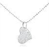 Šperky eshop - Strieborný náhrdelník 925, asymetrické srdce s čírymi zirkónmi SP03.11 Šperky eshop - Strieborný náhrdelník 925, asymetrické srdce s čírymi zirkónmi SP03.11