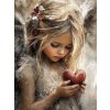 Norimpex diamantové malování Dívka se srdcem 30 x 40cm