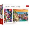 TREFL Puzzle Lev 1000 dílků + Itálie 2000 dílků TREFL Puzzle Lev 1000 dílků + Itálie 2000 dílků