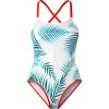 Aquawave Dámske jednodielne plavky Tropic White Tropic Print