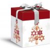 MFP vianočná darčeková krabica s vekom, rozmer 12x12x15cm, biela s potlačou stromčeka MFP vianočná darčeková krabica s vekom, rozmer 12x12x15cm, biela s potlačou stromčeka