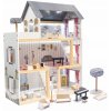 Drevený dom pre bábiky s podsvietením LED 3AA