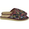 Dámske kvetinové zateplené papuče ESMERALDA Dámske kvetinové zateplené papuče ESMERALDA