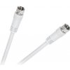 CABLETECH Kábel F zástrčkový na F zástrčkový 10m biely KPO2288 CABLETECH Kábel F zástrčkový na F zástrčkový 10m biely KPO2288