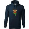 Jeleň so šálom - Mikina pánska Cape s kapucňou - 2XL ( Tmavomodrá (takmer čierna) ) Jeleň so šálom - Mikina pánska Cape s kapucňou - 2XL ( Tmavomodrá (takmer čierna) )