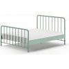 Zelená kovová dvojlôžková posteľ s roštom 160x200 cm BRONXX – Vipack Zelená kovová dvojlôžková posteľ s roštom 160x200 cm BRONXX – Vipack