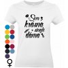 Som krásna single dáma tričko Som krásna single dáma tričko