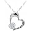 Preciosa Romantický strieborný náhrdelník tender heart s kubickou zirkóniou Preciosa 5334 00 Preciosa Romantický strieborný náhrdelník tender heart s kubickou zirkóniou Preciosa 5334 00