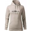 Mýval EKG - Mikina dámská Cape s kapucí - 2XL ( Ľadovo sivá ) Mýval EKG - Mikina dámská Cape s kapucí - 2XL ( Ľadovo sivá )