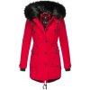 Navahoo Luluna dámska zimná bunda s kapucňou, červená S