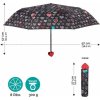 Perletti 26233 fantasia heart deštník dámský skládací zelený