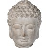 Clayre & Eef Dekorácie šedá hlava Budhu S- 13*14*17 cm - Clayre & Eef Clayre & Eef Dekorácie šedá hlava Budhu S- 13*14*17 cm - Clayre & Eef