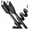 AXAGON BUCM-CM10TB, TWISTER kabel USB-C USB-C, 0.6m, USB 2.0, PD 60W 3A, ALU, tpe, černý AXAGON BUCM-CM10TB, TWISTER kabel USB-C USB-C, 0.6m, USB 2.0, PD 60W 3A, ALU, tpe, černý