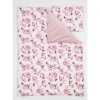 Zamatová detská posteľná sada s motívom srniek a kvetov, PP102 95x70 Zamatová detská posteľná sada s motívom srniek a kvetov, PP102 95x70